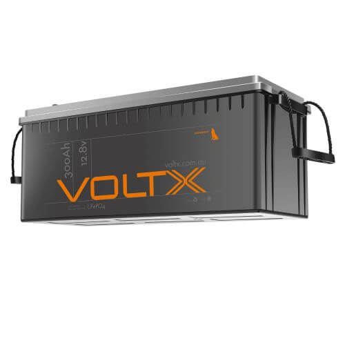 VOLTX 12V 300AH LITHIUM LIFEPO4 BATTERY PREMIUM PLUS BUILT-IN BMS & POWER VOLTAGE DISPLAY